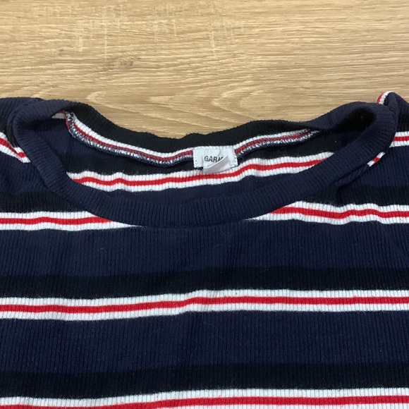 Shortsleeved T-shirt • stripped • navy blue, red, white and black - Picture 4 of 7